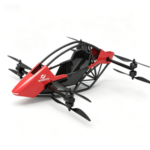 New Battery Powered Red Carbon Fiber VTOL Aircraft 2.5M Wingspan Lightweight Rotary Wing Vertical Take Drone 4K <b>Camera</b> Single - Product Image 1