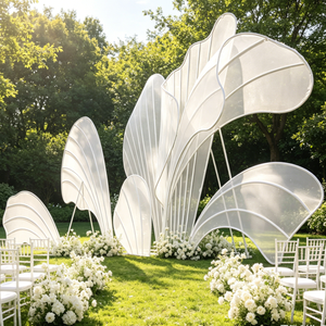Wedding Decor <b>Backdrop</b> <b>Stand</b> White Petal Metal Frame for Event & Outdoor Party made in china - Product Image 6