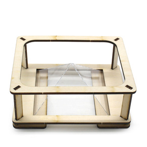 Kit scientifique de projecteur holographique en bois pour enfants, jouet éducatif pour expériences scientifiques, modèle de forme géométrique, 7-9 ans - Product Image 3