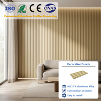Perfiles de Paneles de Pared Compuestos Decorativos para Construcción, Color Madera, Impermeables, de Aluminio, Serie 6000, los Más Vendidos