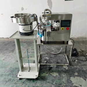 Dzjx bán tự động đứng lên túi đứng doypack Filler máy tính để bàn quay túi nhỏ làm đầy chất lỏng và máy đóng nắp - Product Image 5