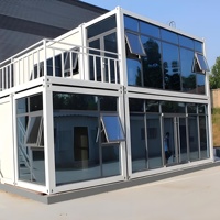Maisons de conteneur préfabriquées personnalisées haut de gamme pour usage résidentiel, maisons de conteneur de café