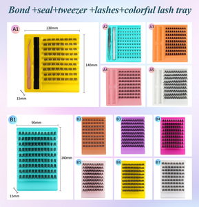 <span class=keywords><strong>2023</strong></span> nouveauté marque privée Pro Bond <span class=keywords><strong>Manga</strong></span> Lash Cluster auto-adhésif bricolage segment cils - Product Image 3