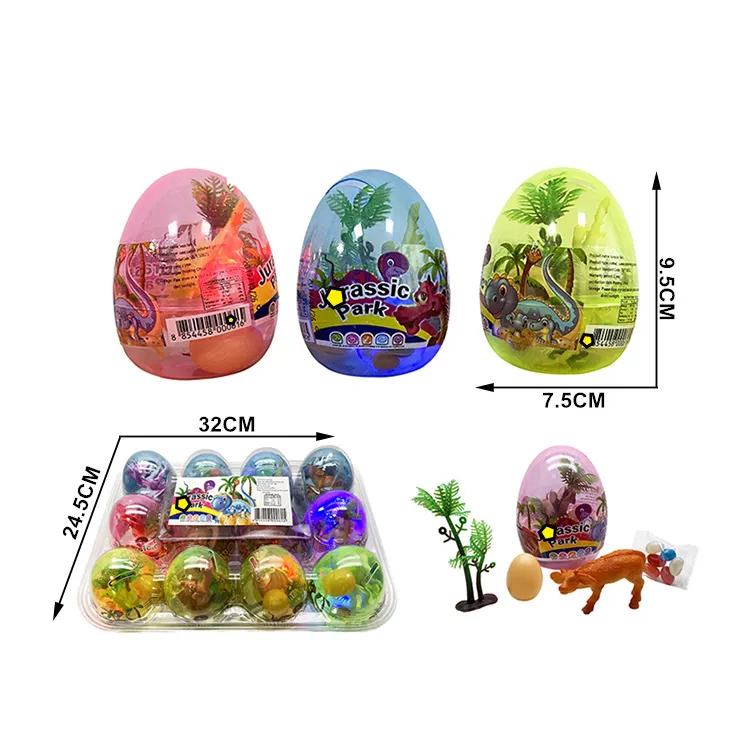 3.75 zoll Surprise Dinosaur Eggs mit Flashing Ball Toys