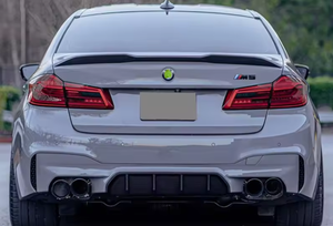 Kit de carrosserie en fibre de carbone sèche M5 F90 Diffuseur de lèvre de pare-chocs arrière pour BMW M5 F90 2017 + Kit de carrosserie style MP - Product Image 4