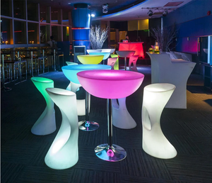 Luz Led con Energía Solar para Exteriores, Muebles de Club Nocturno para Jardín, Bar, Mesa de Cóctel para Fiesta, Mesa De bar Con Luces LED Para <span class=keywords><strong>Cocteles</strong></span> - Product Image 4