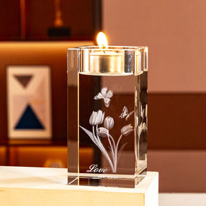 カスタマイズ対応 ティーライトホルダー センターピース｜ウェディング・初聖体拝領 デコレーションギフト｜クリエイティブデザイン クリスタル キャンドルホルダー センターピース - Product Image 5