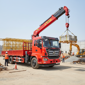 משאית מנוף הידראולית LUGONG, משאית מנוף 6 טון, 8 טון, 10 טון, משאית עם מנוף טלסקופי - Product Image 2