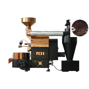 Elektronik kahve kavurma 600g paslanmaz silindir havalandırma kiti kahve makinesi 50g 1kg ev kavurma kahve makinesi plc
