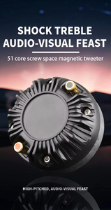 Hochwertiger Gertsound XY550-2S 51-Kern Titan-Dome 2-Zoll-Hochtöner Hornlautsprecher 65W Zwei-Wege-Audio-Crossover Metall-Lautsprecher - Product Image 3