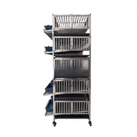 Cage rectangulaire multicouche en acier inoxydable 201 pour la collecte des œufs de caille et l'élevage d'oiseaux