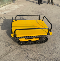Châssis de Transporteur Électrique Télécommandé Compact sur Chenilles en Caoutchouc, Charge Utile 500 kg, Autonomie 7-10h