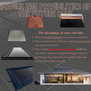 Panel de Energía Solar de 95W Directamente de Fábrica, Módulos Solares Fotovoltaicos, Teja Solar Monocristalina - Product Image 2
