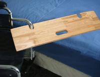 Planche de transfert pour patients en bois de caoutchouc poli, style artisanal, pour fauteuil roulant vers lit, bain et toilettes MINGRUI