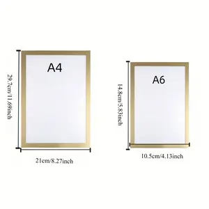 Cadres <span class=keywords><strong>photo</strong></span> magnétiques pour mur, support de cartes <span class=keywords><strong>photo</strong></span> Kpop, décoration murale, fenêtre, bureau, publicité A3/A4/A6/carré 30x30cm - Product Image 6