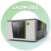 Machine de découpe laser à fibre CNC DOWELL 15-20-12kW avec moteur servo Yaskawa, AI/PLT, épaisseur de 120 mm, refroidissement par eau, automatisation 4 axes