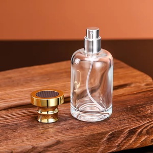Botella de vidrio de <span class=keywords><strong>Perfume</strong></span> cilíndrico de 50ml y 100ml, botella de vidrio de <span class=keywords><strong>Perfume</strong></span>, dispensador de parche de Color de 50ml, botella vacía de Spray - Product Image 2