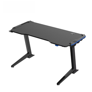 <span class=keywords><strong>Bureau</strong></span> de jeu moderne noir RGB avec support pour casque, <span class=keywords><strong>bureau</strong></span> <span class=keywords><strong>d</strong></span>'ordinateur de jeu haut de gamme réglable avec éclairage LED pour les joueurs et le <span class=keywords><strong>bureau</strong></span> - Product Image 4