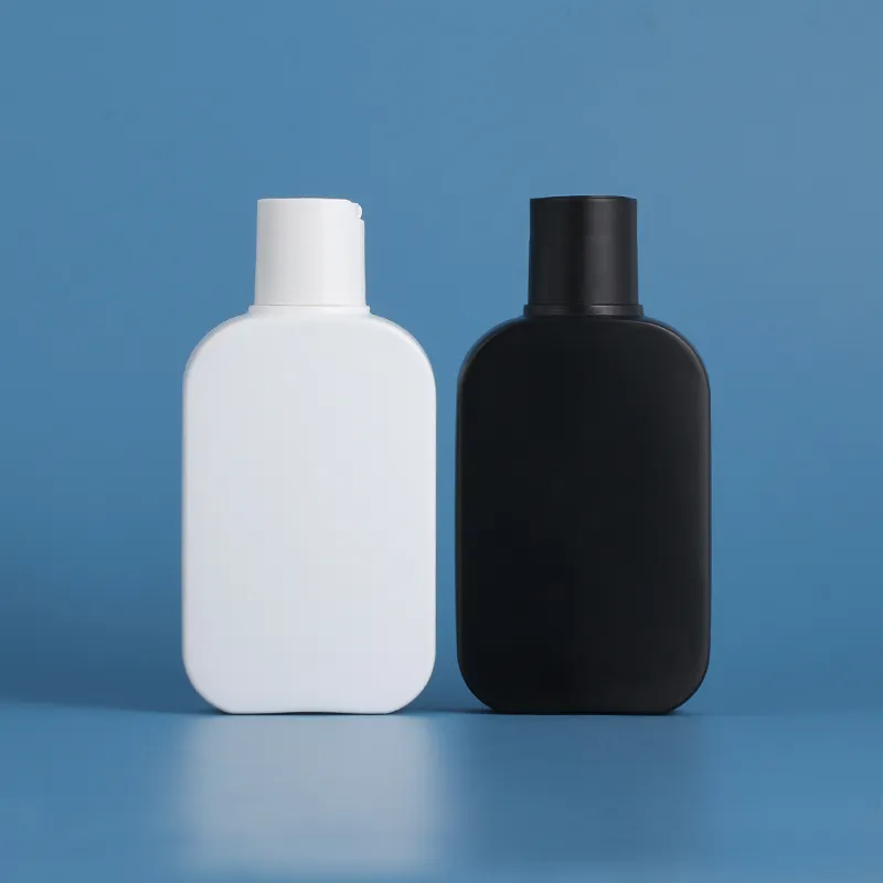 Pump flasche für Öl Hautpflege Benutzer definiertes Logo Quadratische Lotion flasche 500ml 8 Unzen Plastik Shampoo flasche und Conditioner Jar Set
