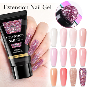 BORN PRETTY PRP HEMA Free Poly Nail Gel Colori Naturali Rosa <span class=keywords><strong>Nude</strong></span> Effetto Gelatina Gel Ibrido Costruttore Unghie Poligel per Logo Personalizzato - Product Image 3
