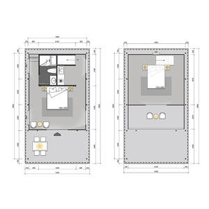Tente de glamping haut de gamme pour l'extérieur, <span class=keywords><strong>toile</strong></span> imperméable de 45 m² avec salle de bain et loft, tente de safari de luxe pour hôtel, complexe hôtelier, hébergement - Product Image 6