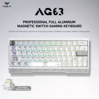 Clavier mécanique filaire AULA AG63 à déclenchement rapide, à effet Hall, 32K Polling, RT 0,001 mm, en aluminium, magnétique, pour FPS et Esports