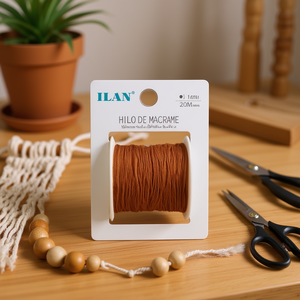 Filo per macramè ILAN 1 mm 20 m colore caffè per artigianato e cucito - Product Image 3