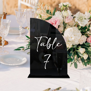 Numéros de table en acrylique élégants, personnalisables, ensemble de table pour mariages, fêtes, cartes de nom de table, décoration de réception - Product Image 2