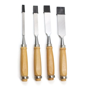 4pcs Woodworking Carving Tool Wood <strong>Chisels</strong> Set <strong>With</strong> Wooden <strong>Handle</strong> - Product Image 5