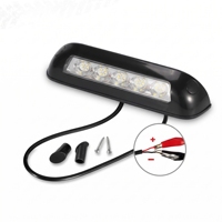 Barre lumineuse LED blanche 12V pour auvent, 30 LED, montage en surface, lampe de porche pour camping-car, caravane et camion