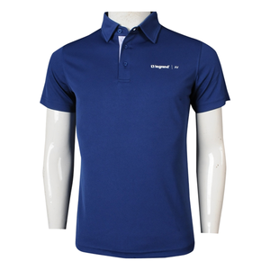 Chemise à col à manches courtes personnalisée haut de gamme avec logo imprimé, design vierge, en polyester respirant tricoté, pour la culture d'entreprise, pour homme - Product Image 2