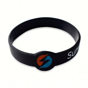 กำไลข้อมือยางซิลิโคนแฟชั่นโลโก้แบบกำหนดเอง โรงงาน OEM รับผลิตกำไลข้อมือซิลิโคนโลโก้ตามสั่ง - Product Image 5