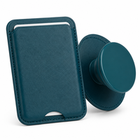 Portefeuille magnétique 2-en-1 pour téléphone avec support en cuir PU