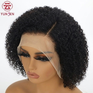 Nueva Peluca <span class=keywords><strong>de</strong></span> Encaje No-Remy para <span class=keywords><strong>Mujer</strong></span>, Estilo Europeo Americano, Cabello Largo Rizado con Ondas Grandes, Marrón Claro, 100% - Product Image 5