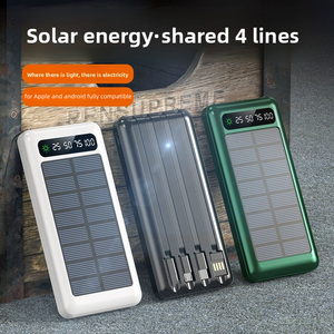 Công suất cao xách tay 10000mAh năng lượng mặt trời ngân hàng điện Type-C USB đầu vào cho các hoạt động ngoài trời Cắm Trại Đi Bộ Đường Dài leo núi - Product Image 6