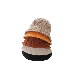 Chapeau bob unisexe personnalisé avec logo, couleur unie, hiver, fait main, crochet, acrylique, tricoté, chaud, élégant, décontracté, tendance, respirant - Product Image 1