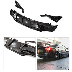 High Quality ABS Style PP Body Kit Front Lip Rear <strong>Diffuser</strong> Side Skirt Spoiler Body Kit for Tesla <strong>Model</strong> <strong>3</strong> Highland - Product Image 4