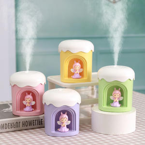 เครื่องพ่นสร้างความชื้นในตอนกลางคืนทรงกระบอกปลั๊ก USB แบบน่ารักเสียงรบกวนต่ำเครื่องพ่นบรรยากาศตั้งโต๊ะขนาดเล็กพลาสติก36-45dB เพื่อการค้า - Product Image 3
