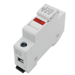 10x38 от 1 А до 32 А 1000 В постоянного тока, держатель предохранителя на солнечной энергии, gPV, термофарфоровый предохранитель с индикаторной лампой - Product Image 1