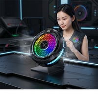 Refroidisseur de téléphone U-JIE F47 RGB avec écran numérique, radiateur de téléphone portable en ABS, support magnétique, ventilateur de refroidissement pour jeux
