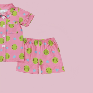 Ensemble short et t-shirt rose à manches courtes pour filles, vêtements pour petites filles, boutique de vêtements pour enfants, vente en gros, haute qualité, nouvelle arrivée, vente chaude - Product Image 3