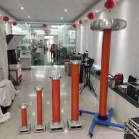 Medidor Digital de Alto Voltaje de 50kV 100kV AC/DC True RMS con Estuche de Aluminio y Divisor de Voltaje Portátil