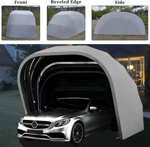 Abri de voiture pliable en acier galvanisé, tente pliante - Product Image 3