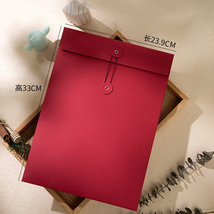 Enveloppes cadeaux en papier kraft avec logo personnalisé, fermeture à cordon, fermoir vintage, lamination colorée, sacs imprimés pour documents - Product Image 6