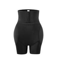 Nouveau pantalon taille haute boutonné en jersey respirant avec rembourrage en éponge pour des hanches et des fesses plus volumineuses