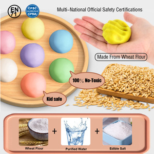 Kit de fabrication de pâte à <span class=keywords><strong>modeler</strong></span> de qualité supérieure, non toxique, en pâte de blé de qualité alimentaire, 38 pièces, pour les tout-petits, jeu quotidien parent-enfant en intérieur, boîte cadeau - Product Image 2