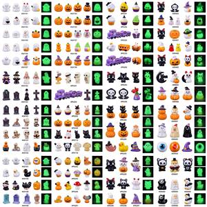 Figuras de Resina 3D de Halloween: Casa de Cupcakes, Tren, Calabaza, Gato Negro, Murciélago, Fantasma, Pareja, Esqueleto, Cementerio, Hueso, Lápida, Mini Escena - Product Image 3