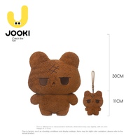 Peluche Ours Mignon et Amusant, Adorable Poupée Teddy, Compagnon de Sommeil, Oreiller à Câliner, Peluche Douillette en Polyester, Cadeau d'Anniversaire Parfait