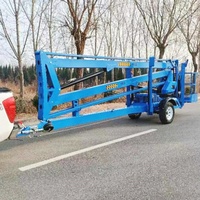 Prêt à être expédié : Nacelle élévatrice articulée remorquable YESLIFT GKT montée sur remorque, électrique/essence/diesel, hydraulique, pour personnel.