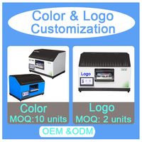 Printer UV Inkjet Flatbed Otomatis Berik New Small dengan Printhead D700 untuk Casing Ponsel, Kotak Hadiah, Bola Golf